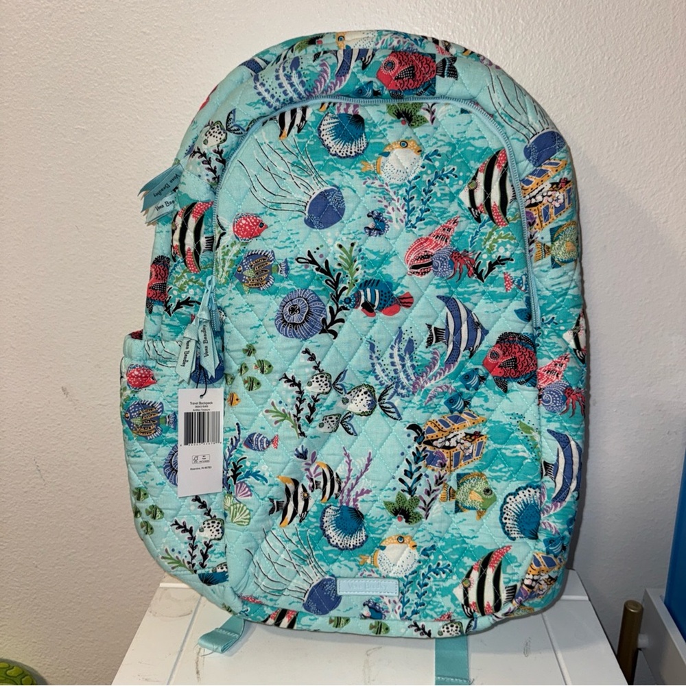 Vera Bradley Antilles Treasure Pattern Travel Backpack retail 159.00